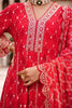 Festive Edit - Red Rayon Heavy work Anarkali suit set