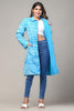 Sky Blue Cotton Jacket - Long