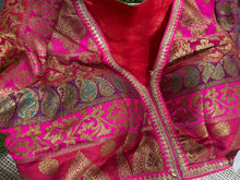 Load image into Gallery viewer, Vneck Royal  Banarasi Brocade blouse

