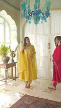 Load and play video in Gallery viewer, Anarkali Cotton Jaquard Suit
