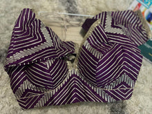 Load image into Gallery viewer, Deep Purple Zig Zag gota work Sabya Blouse
