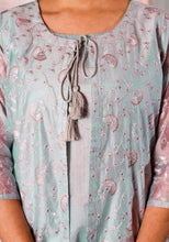 Load image into Gallery viewer, Powder Blue Chanderi suit set
